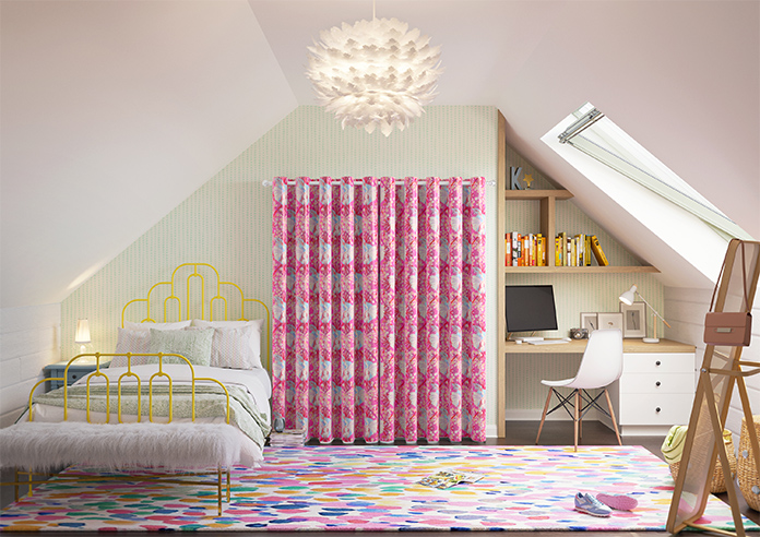 Faded Glamour, Fairground Pink - Made To Measure Curtains - Image 15